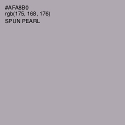 #AFA8B0 - Spun Pearl Color Image